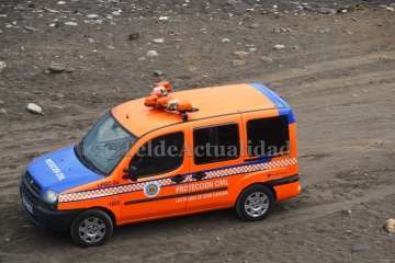 Simulacro de vertido de hidrocarburos en la playa de Jinámar-Telde (Foto TA y Antonio Alí)